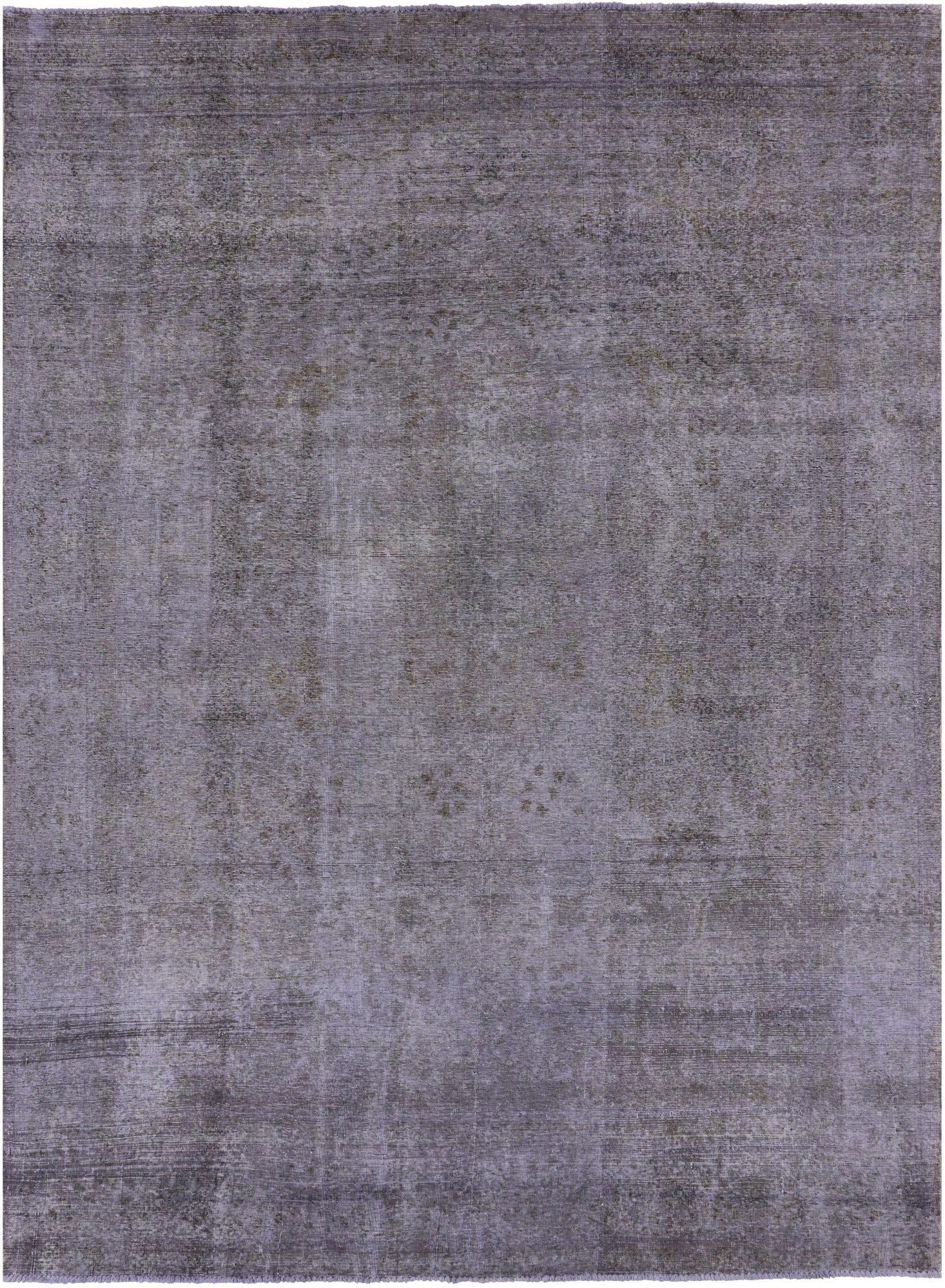Grey Persian Overdyed Hand Knotted Wool Rug - 8' 10" X 12' 6" - Golden Nile