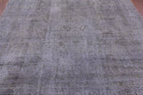 Grey Persian Overdyed Hand Knotted Wool Rug - 8' 10" X 12' 6" - Golden Nile