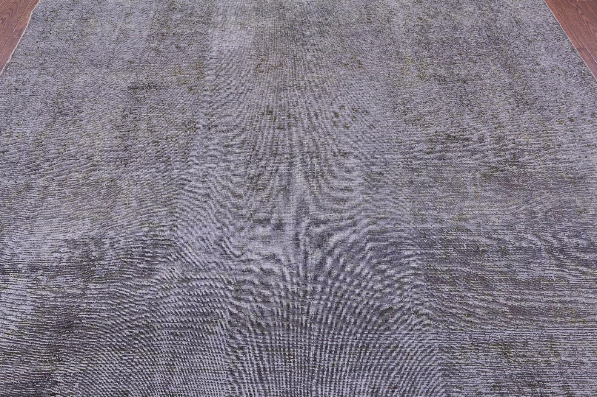 Grey Persian Overdyed Hand Knotted Wool Rug - 8' 10" X 12' 6" - Golden Nile