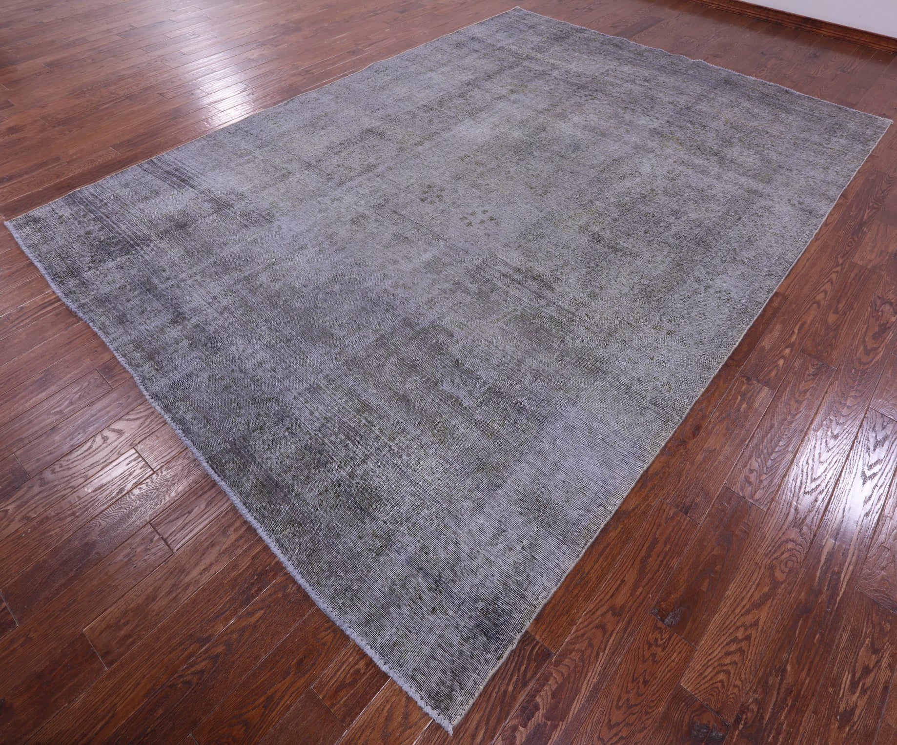 Grey Persian Overdyed Hand Knotted Wool Rug - 8' 10" X 12' 6" - Golden Nile