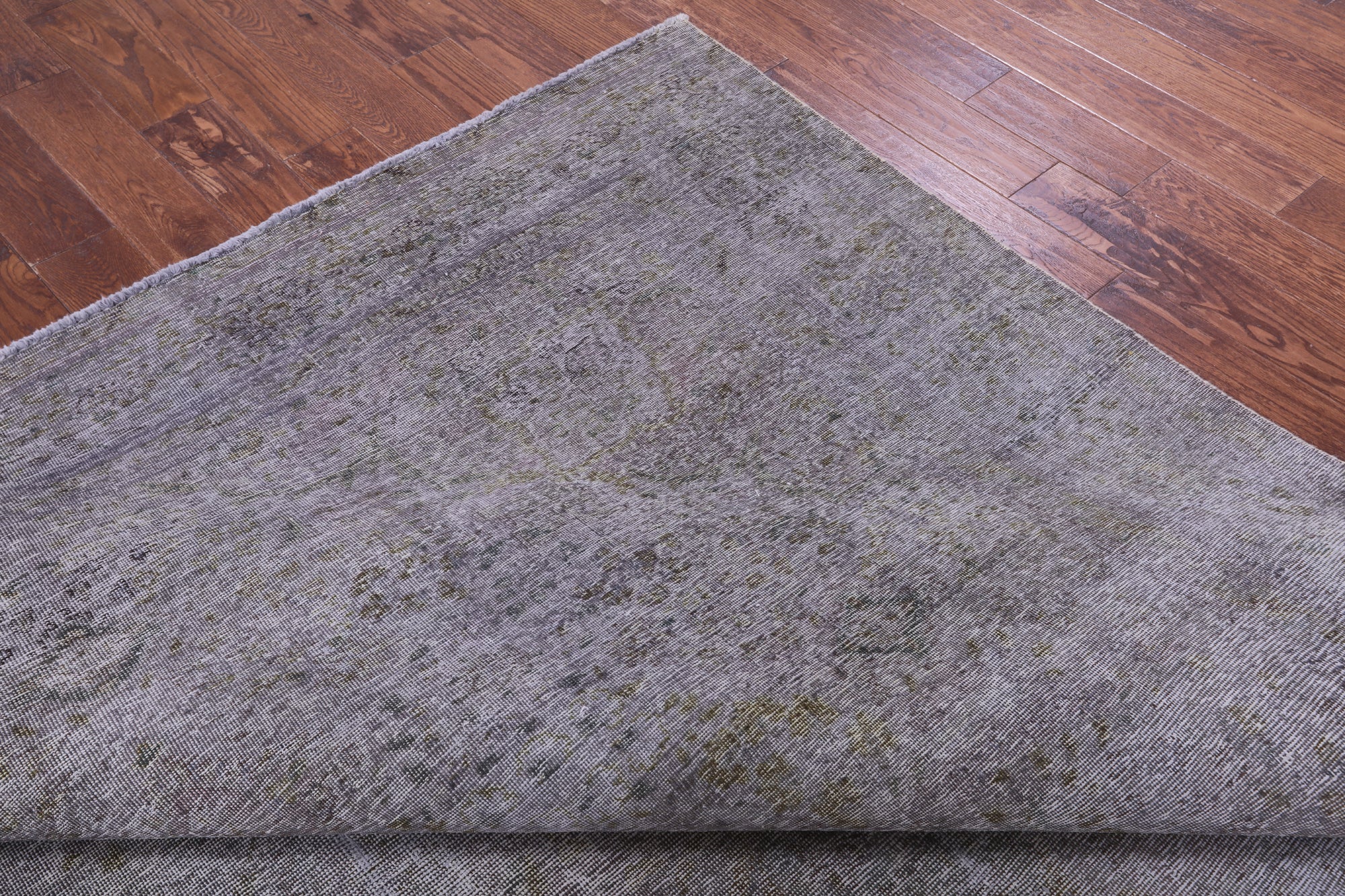 Grey Persian Overdyed Hand Knotted Wool Rug - 8' 10" X 12' 6" - Golden Nile