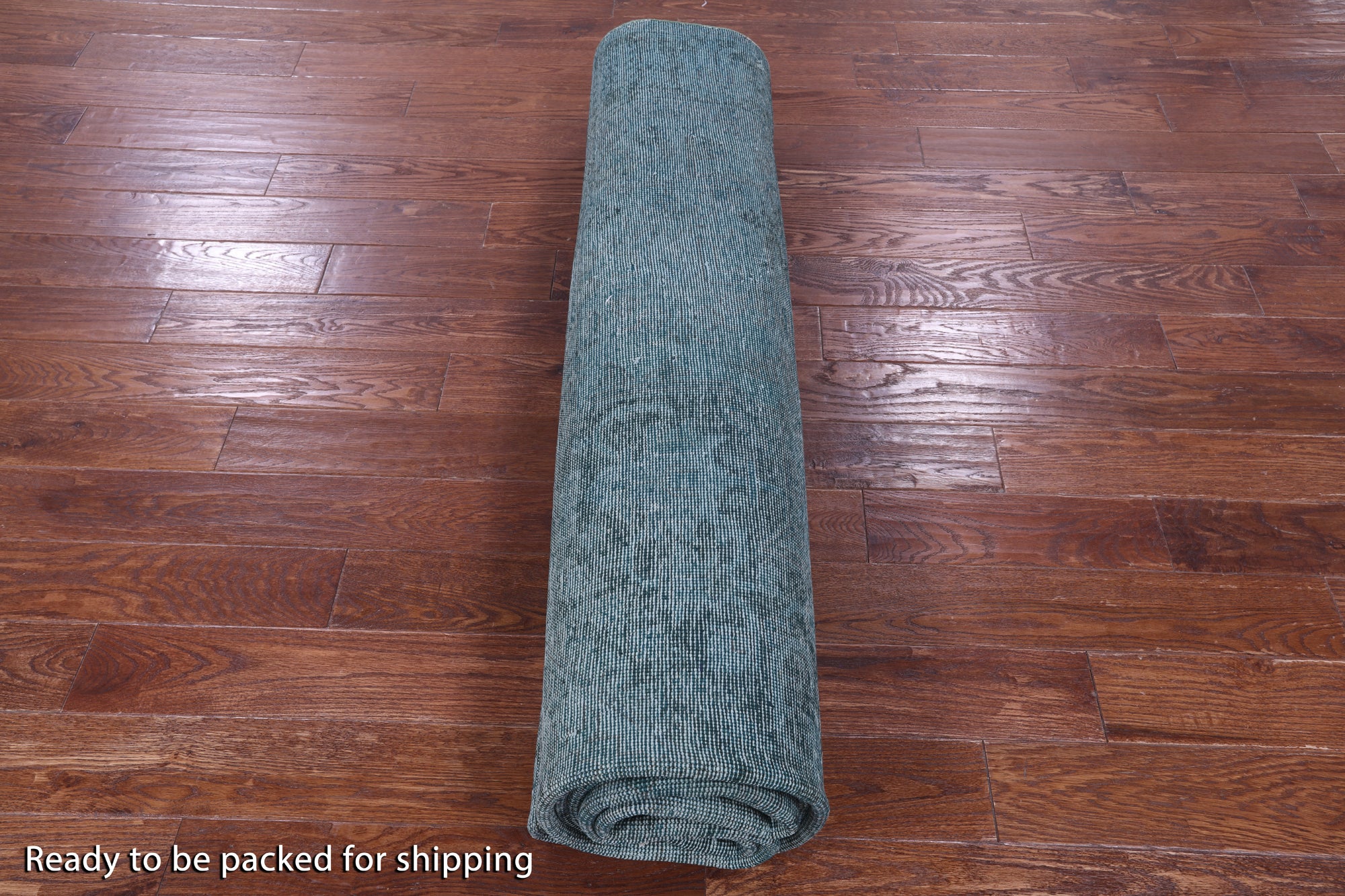 Green Persian Overdyed Hand Knotted Wool Rug - 9' 5" X 12' 0" - Golden Nile