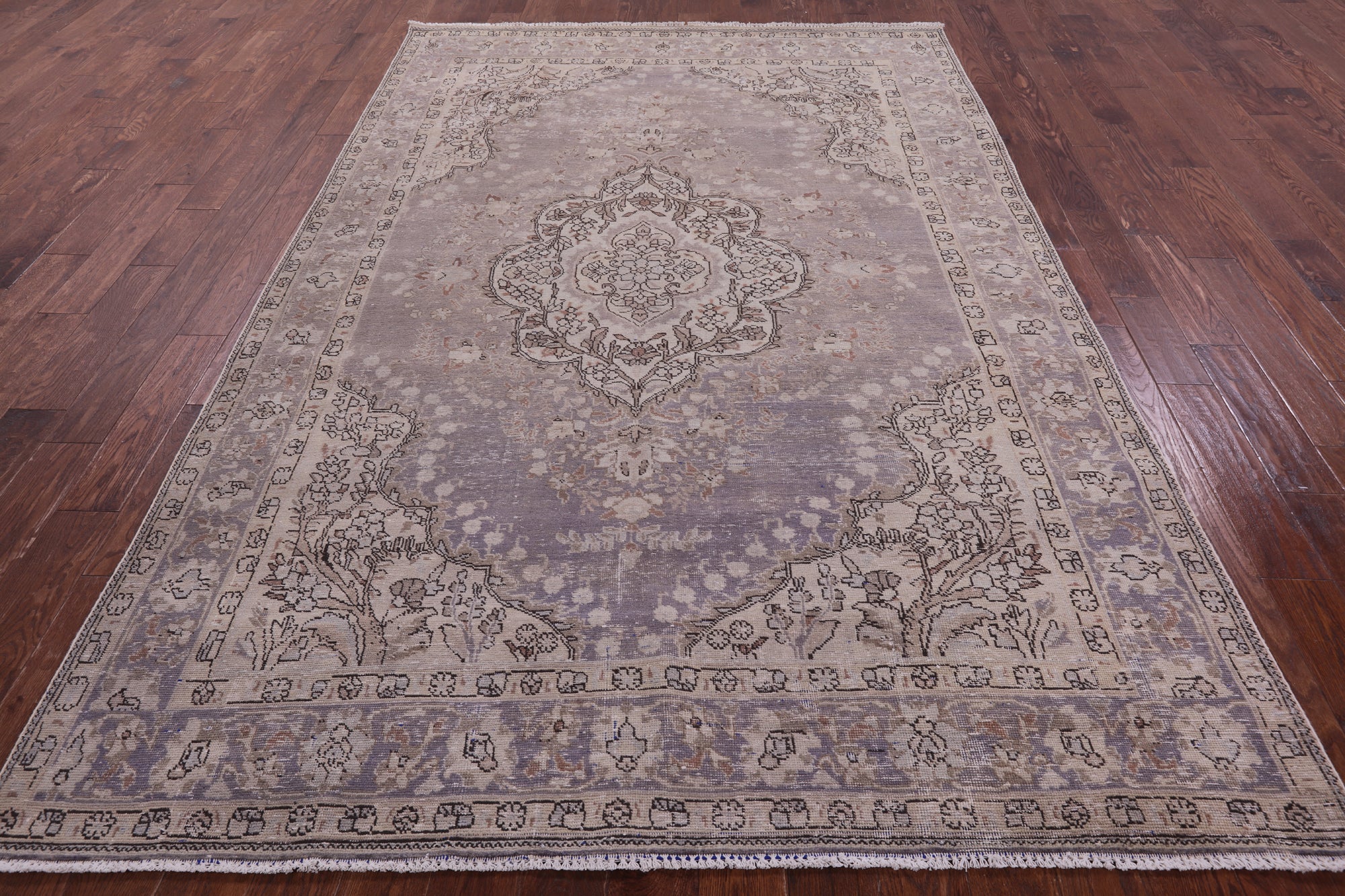 Persian Vintage White Wash Handmade Wool Rug - 6' 10" X 10' 4" - Golden Nile