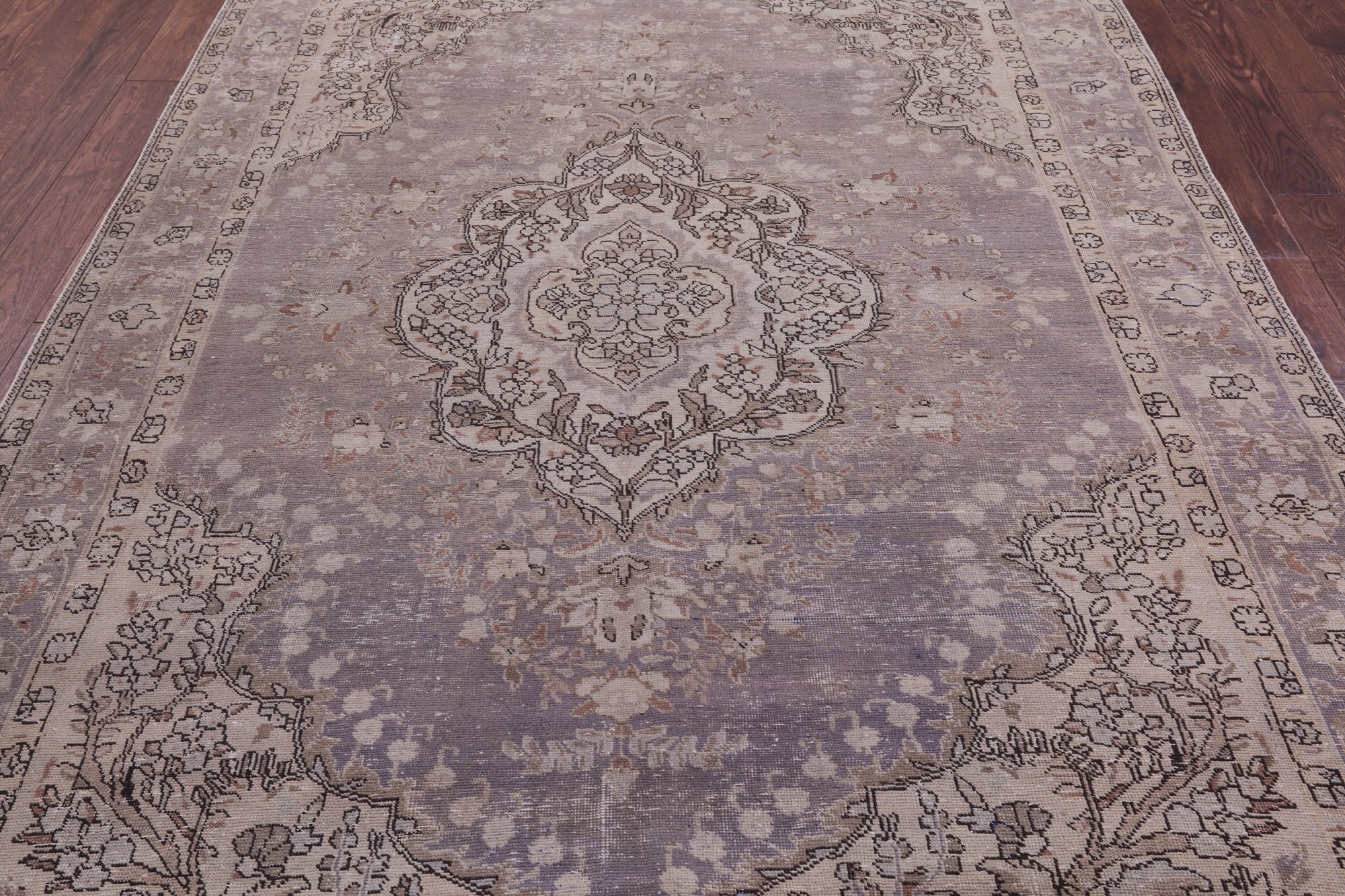 Persian Vintage White Wash Handmade Wool Rug - 6' 10" X 10' 4" - Golden Nile