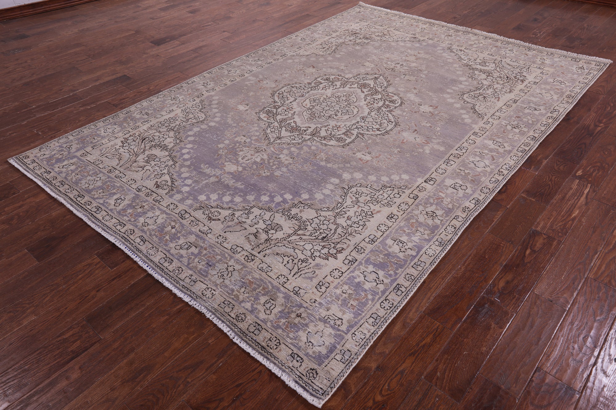 Persian Vintage White Wash Handmade Wool Rug - 6' 10" X 10' 4" - Golden Nile