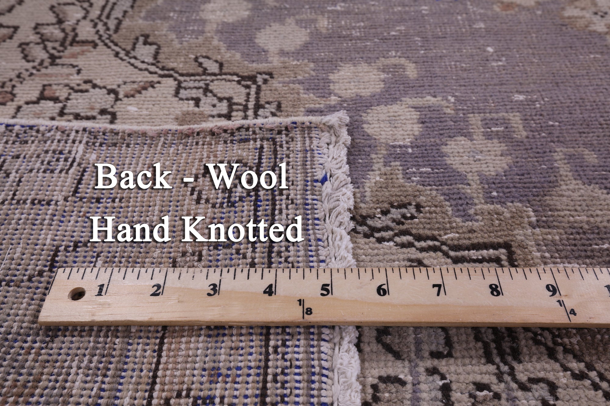 Persian Vintage White Wash Handmade Wool Rug - 6' 10" X 10' 4" - Golden Nile