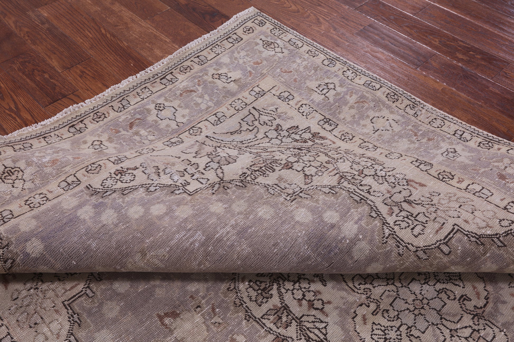 Persian Vintage White Wash Handmade Wool Rug - 6' 10" X 10' 4" - Golden Nile