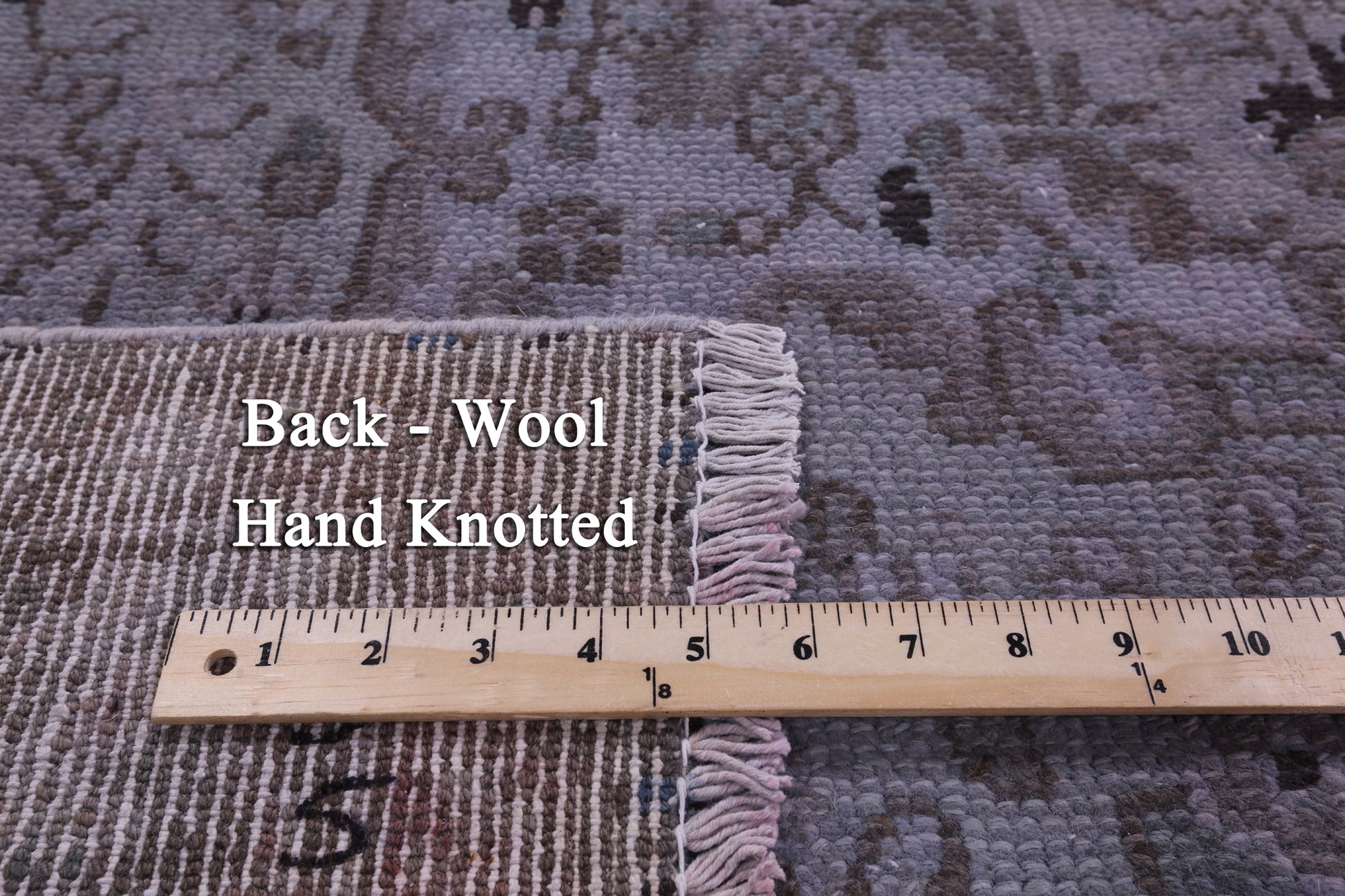 Persian Mashad Overdyed Hand Knotted Wool Rug - 6' 7" X 9' 10" - Golden Nile