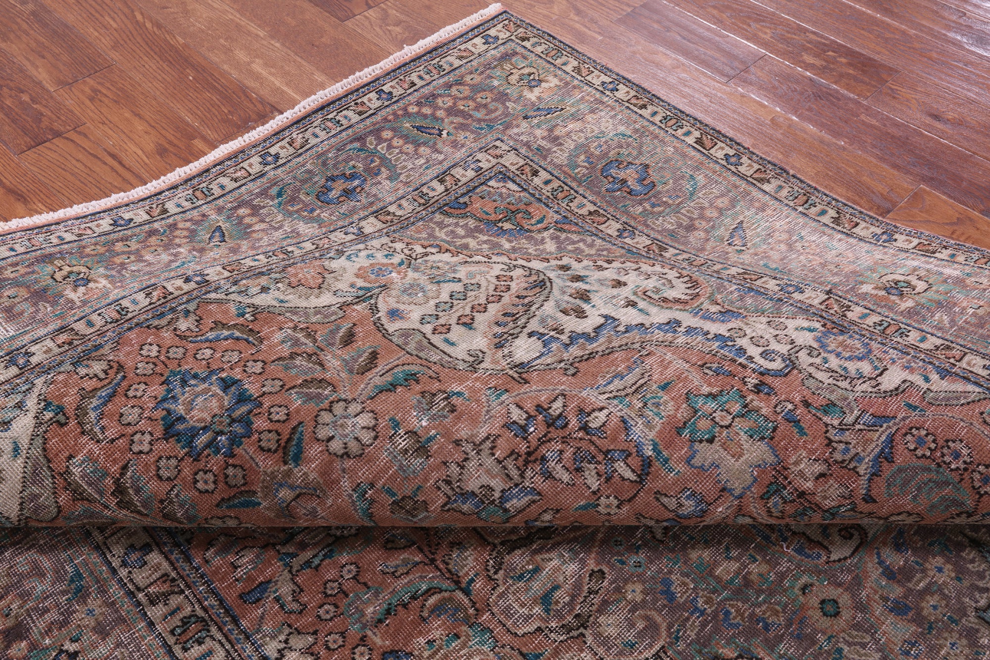 Persian Overdyed Hand Knotted Wool Rug - 6' 8" X 9' 9" - Golden Nile