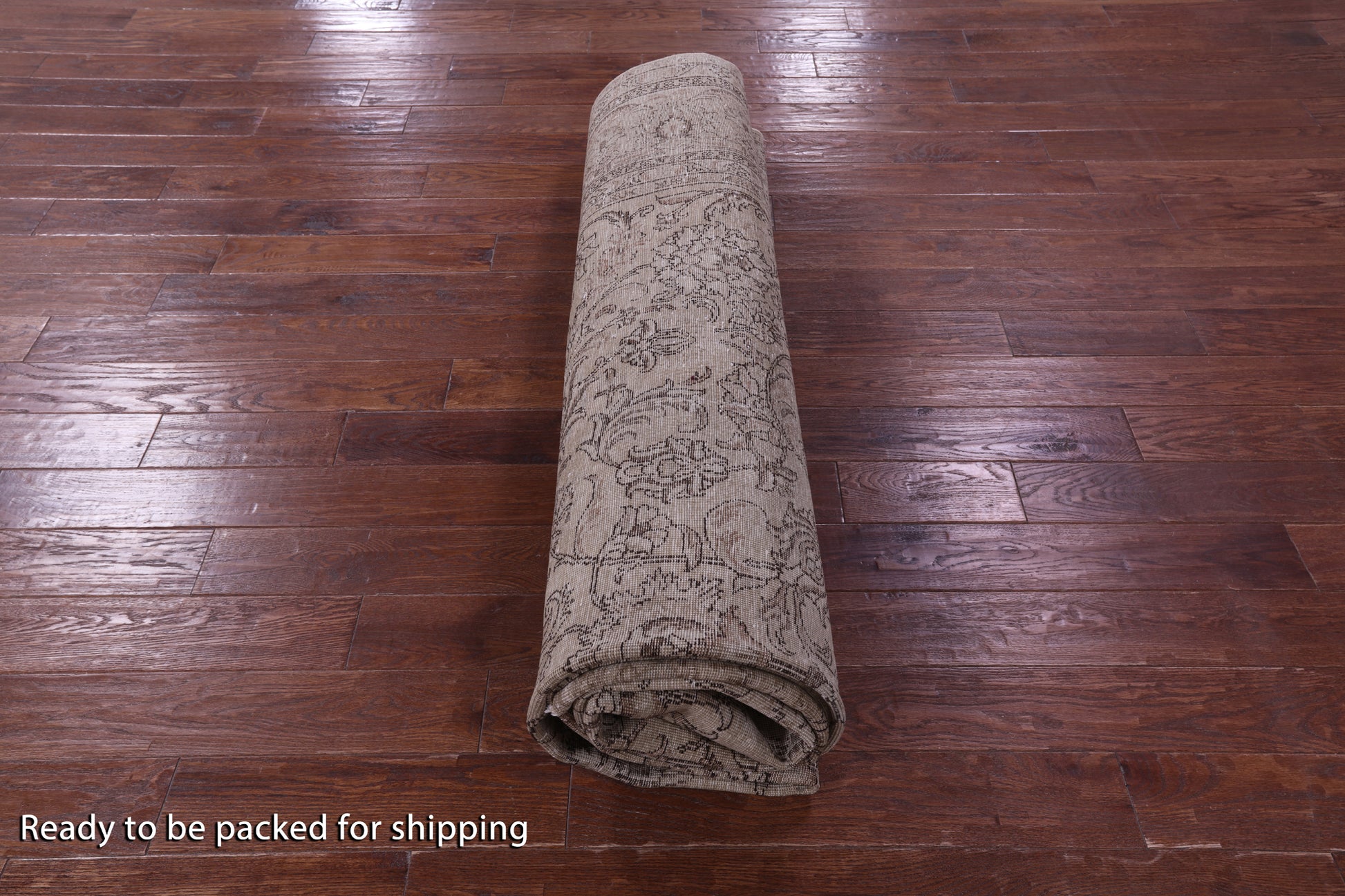 Ivory Persian Vintage White Wash Hand-Knotted Wool Rug - 9' 10" X 12' 10 - Golden Nile