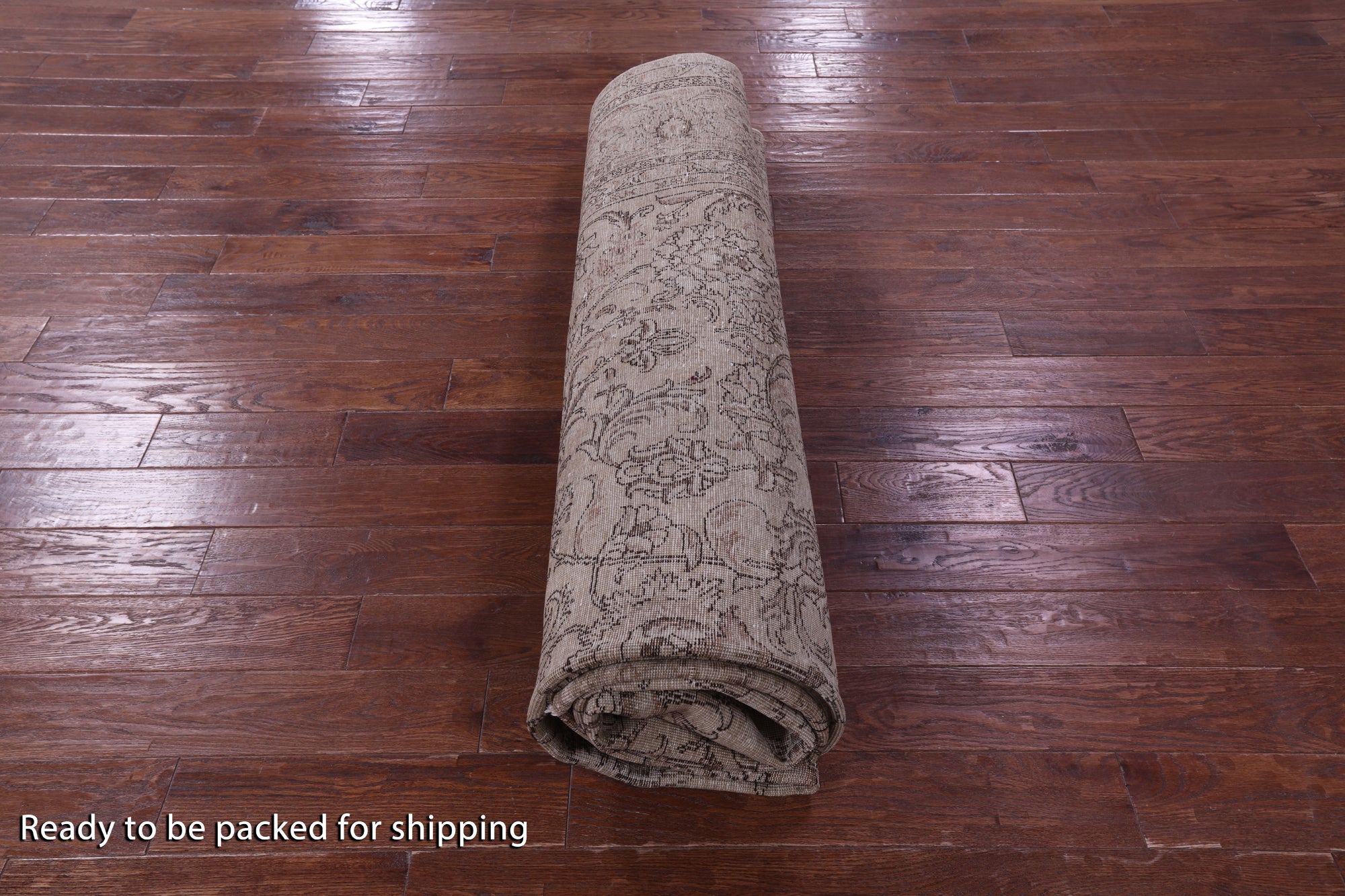 Ivory Persian Vintage White Wash Hand-Knotted Wool Rug - 9' 10" X 12' 10 - Golden Nile