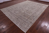Ivory Persian Vintage White Wash Hand-Knotted Wool Rug - 9' 10" X 12' 10 - Golden Nile