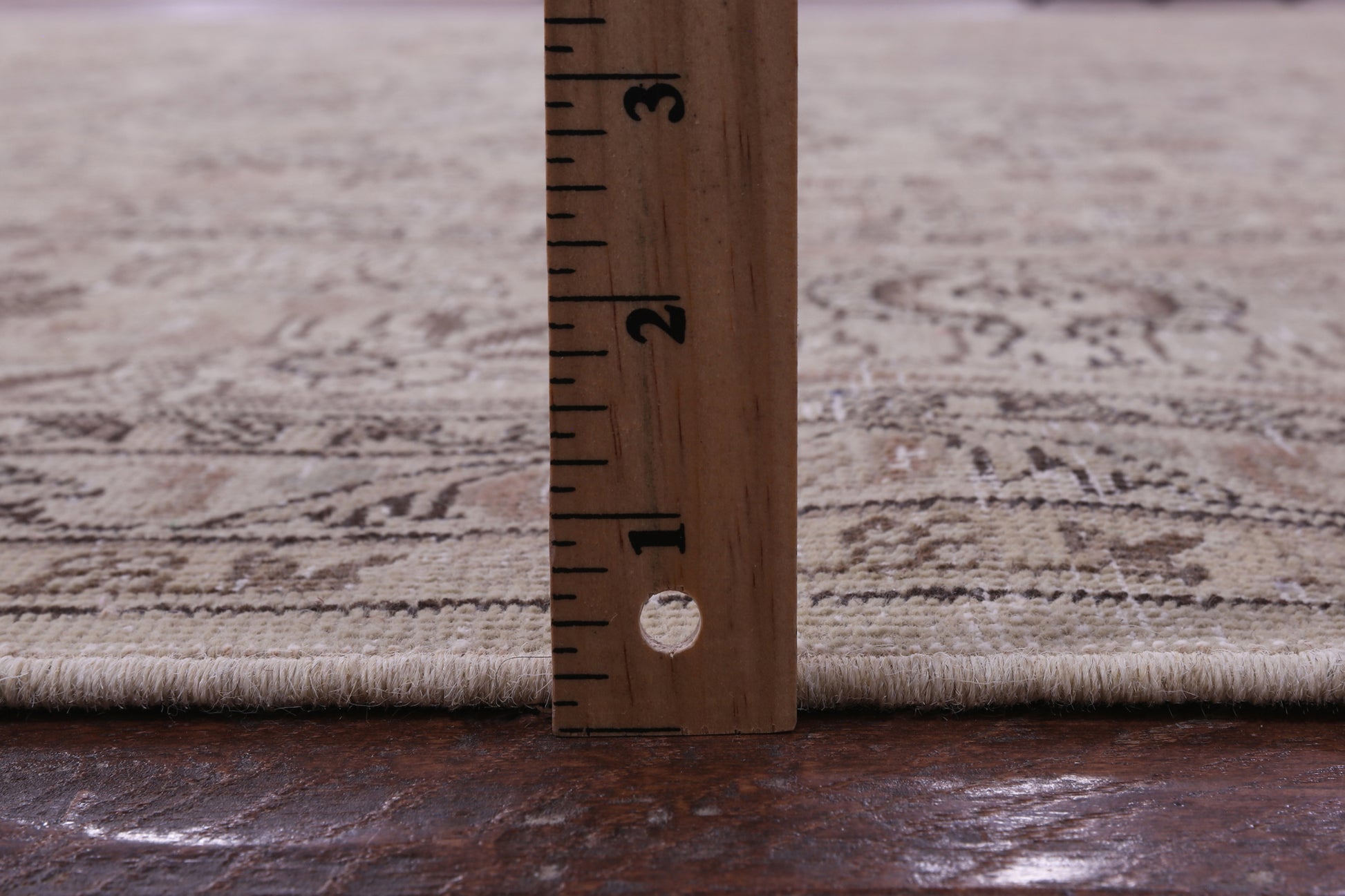 Ivory Persian Vintage White Wash Hand-Knotted Wool Rug - 9' 10" X 12' 10 - Golden Nile