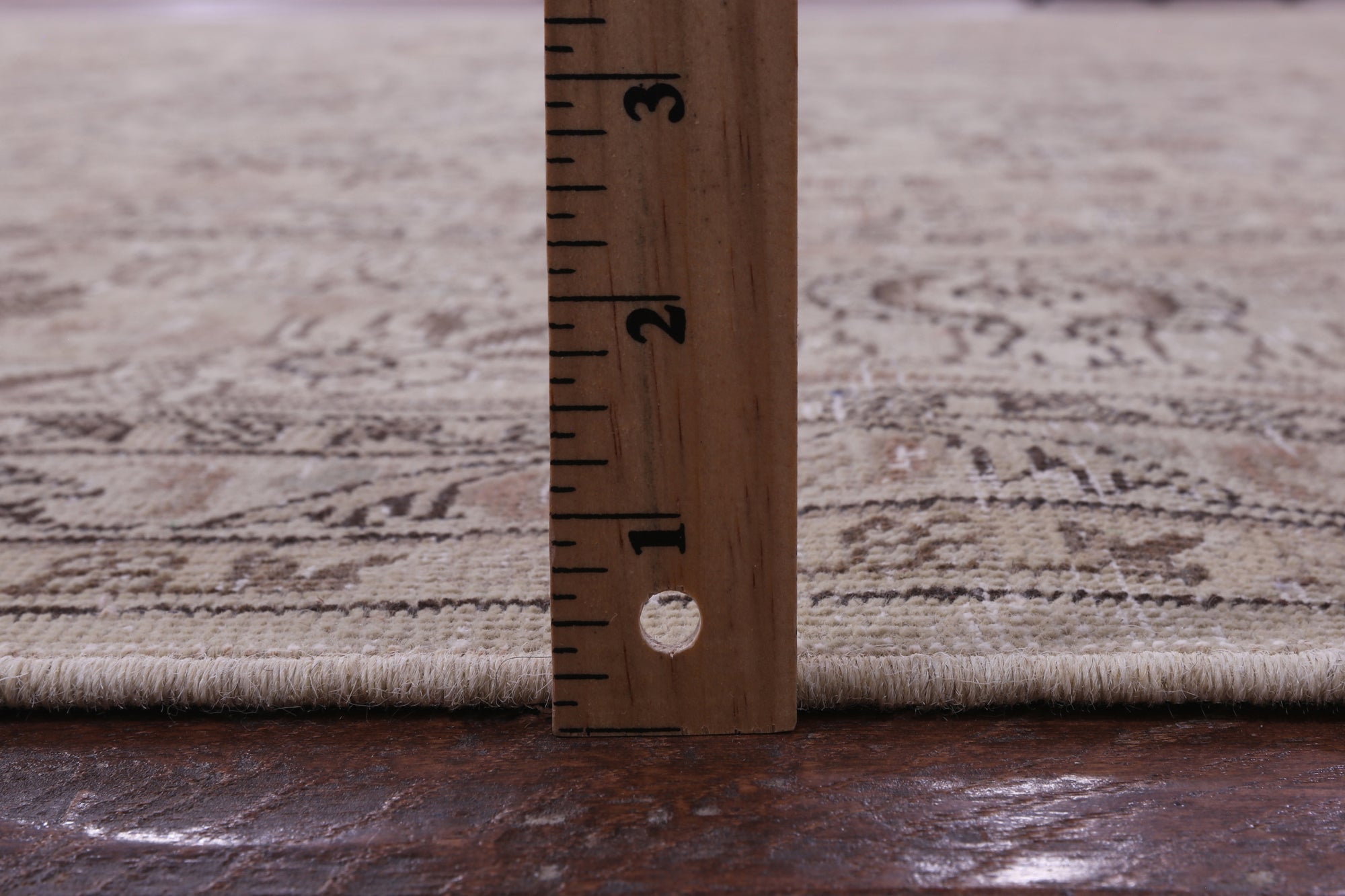 Ivory Persian Vintage White Wash Hand-Knotted Wool Rug - 9' 10" X 12' 10 - Golden Nile