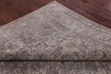 Ivory Persian Vintage White Wash Hand-Knotted Wool Rug - 9' 10" X 12' 10 - Golden Nile