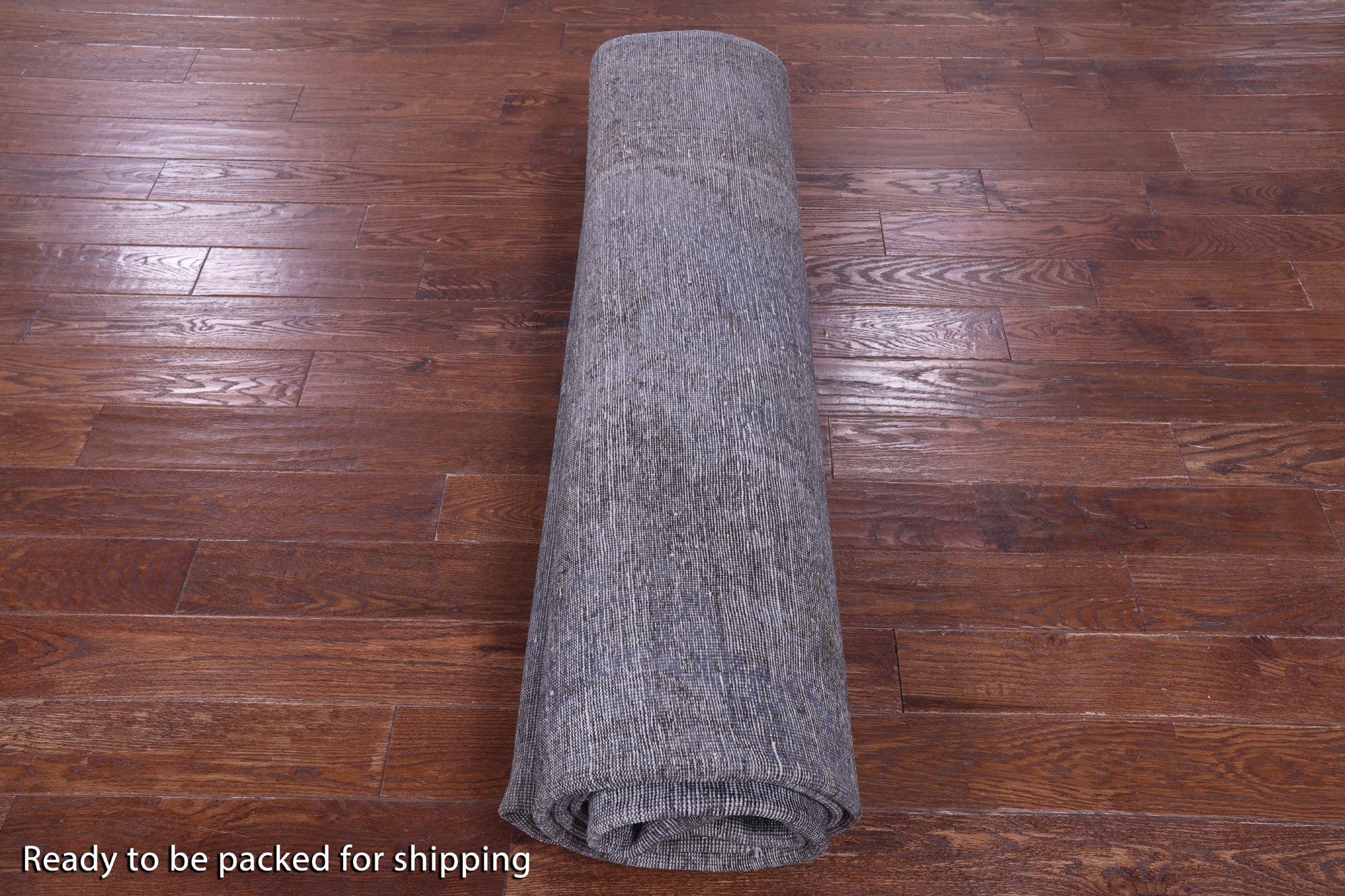 Grey Persian Overdyed Hand Knotted Wool Rug - 9' 8" X 12' 8" - Golden Nile