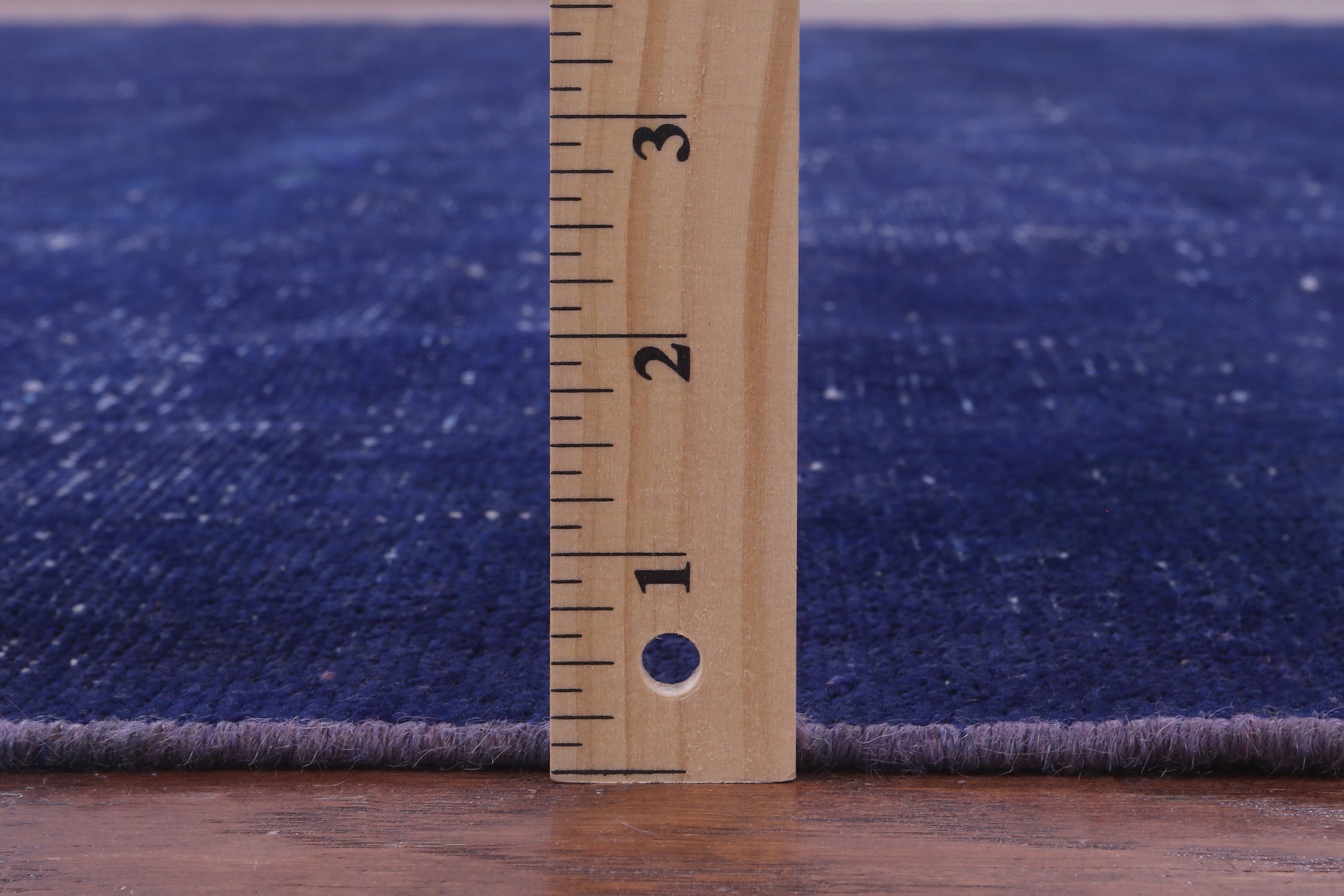 Blue Persian Overdyed Hand Knotted Wool Rug - 9' 7" X 10' 9" - Golden Nile