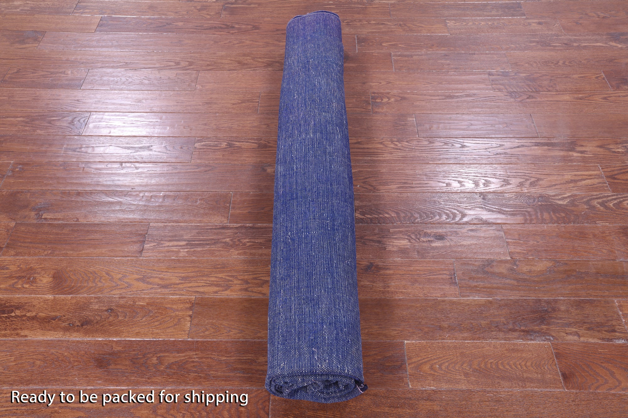 Blue Persian Overdyed Hand Knotted Wool Rug - 9' 7" X 10' 9" - Golden Nile