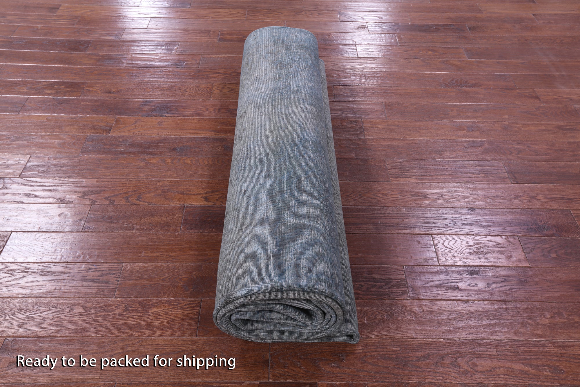 Blue Persian Overdyed Hand Knotted Wool Rug - 9' 3" X 13' 0" - Golden Nile
