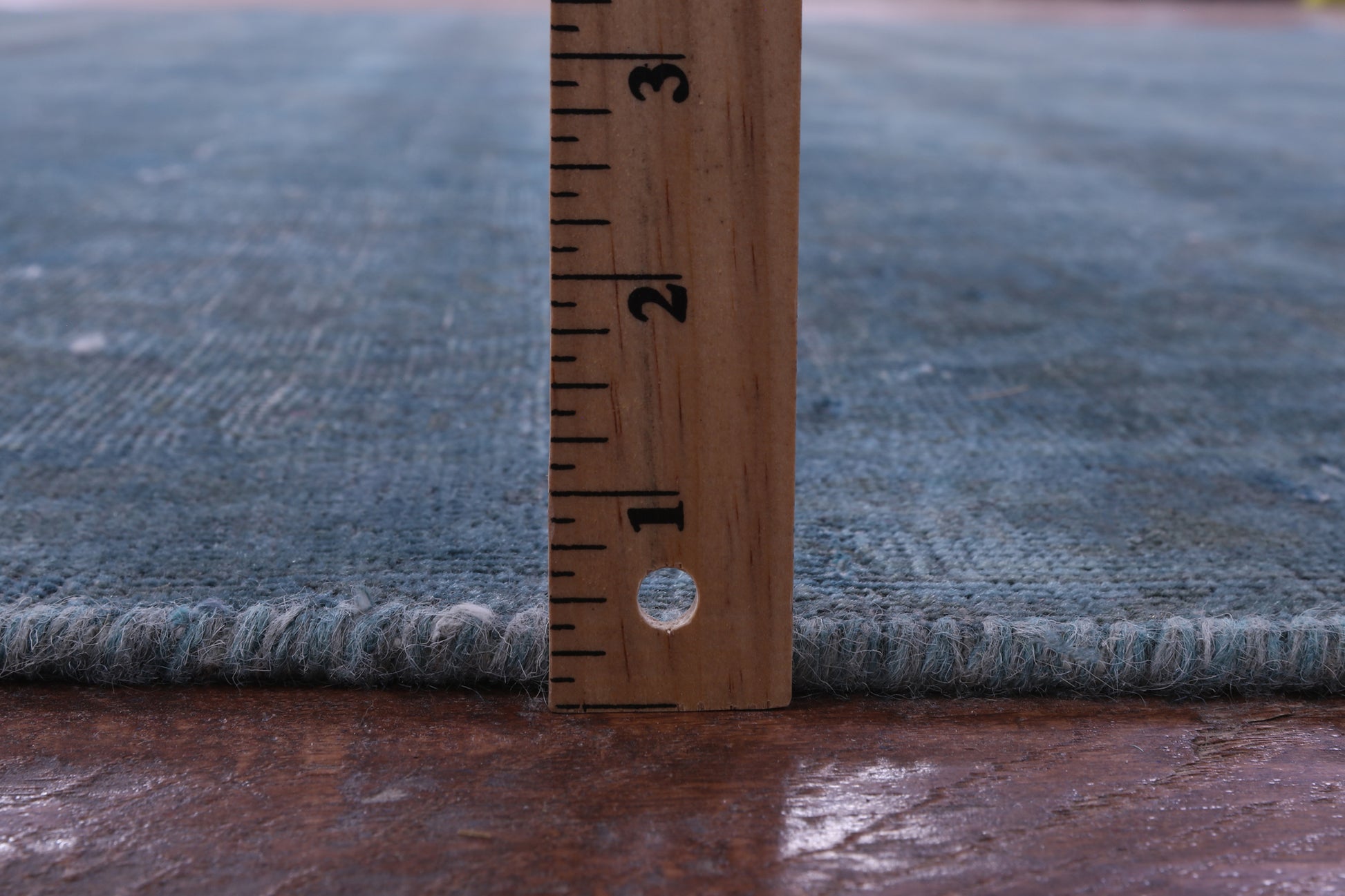 Blue Persian Overdyed Hand Knotted Wool Rug - 9' 3" X 13' 0" - Golden Nile