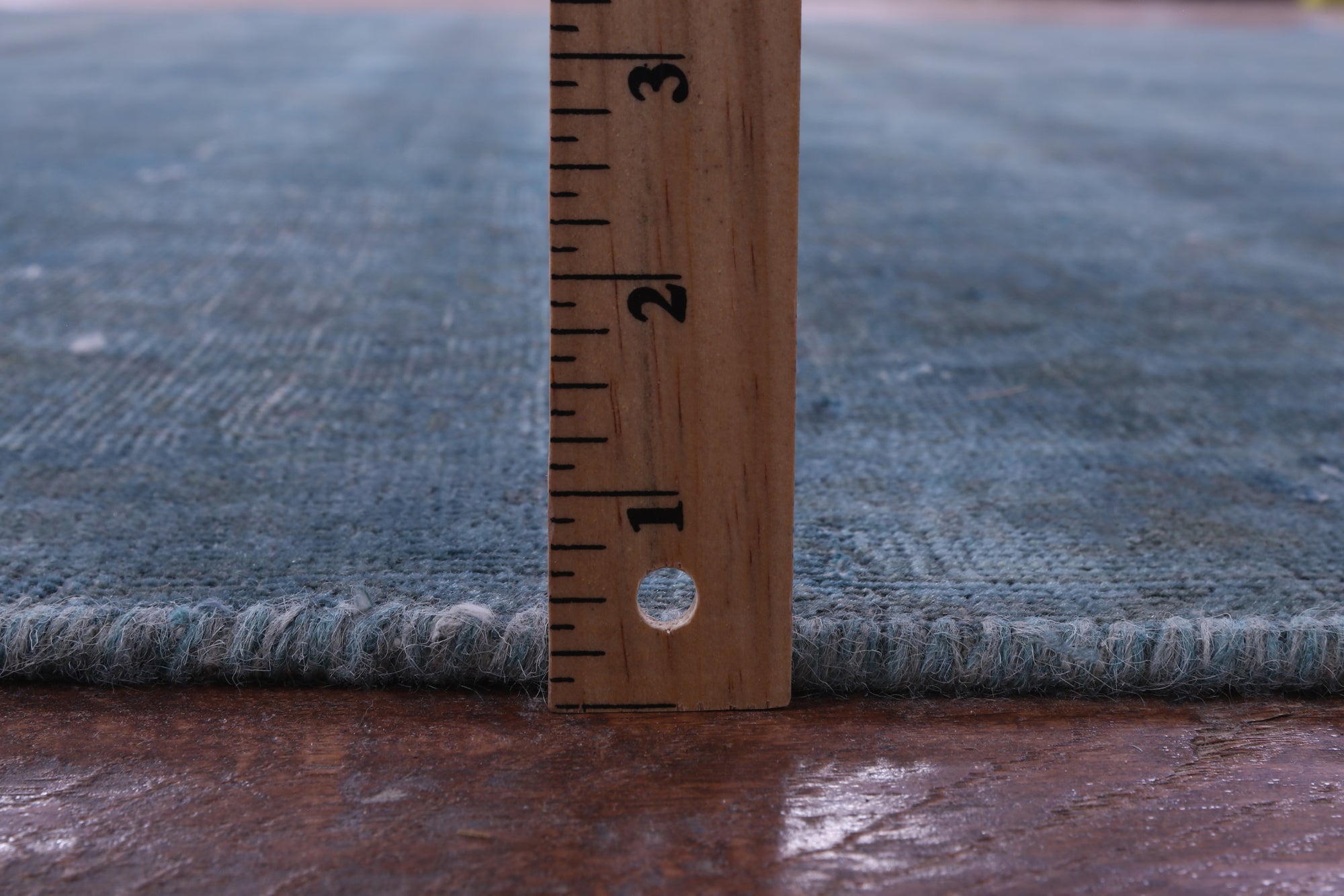 Blue Persian Overdyed Hand Knotted Wool Rug - 9' 3" X 13' 0" - Golden Nile
