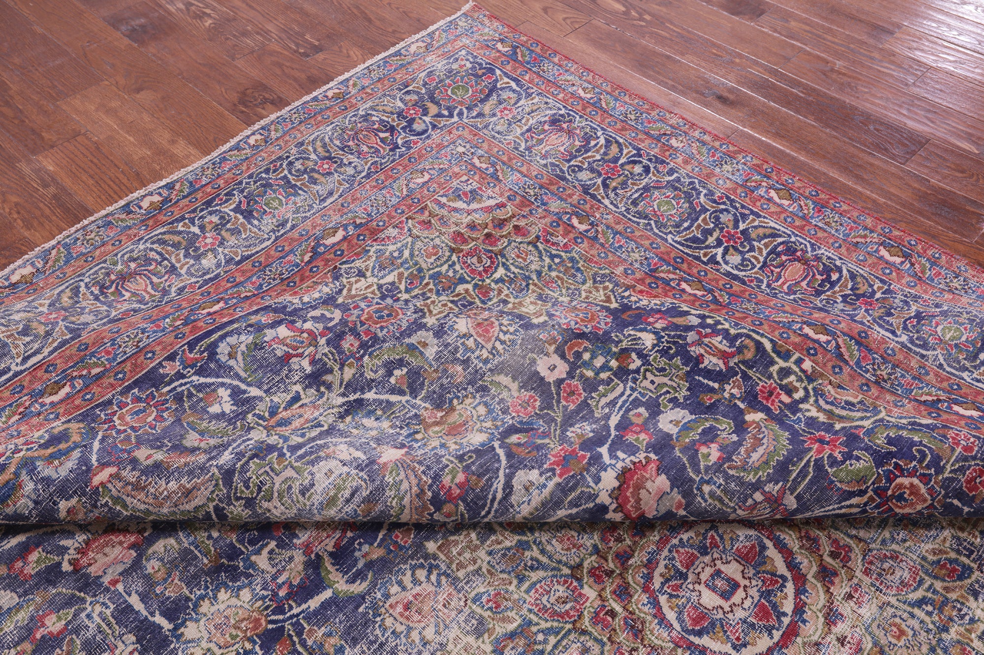 Persian Vintage White Wash Handmade Wool Rug - 9' 8" X 12' 7" - Golden Nile