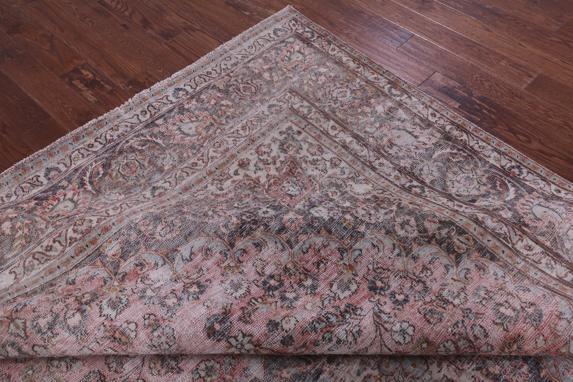 Persian Vintage White Wash Handmade Wool Rug - 9' 8" X 12' 5" - Golden Nile