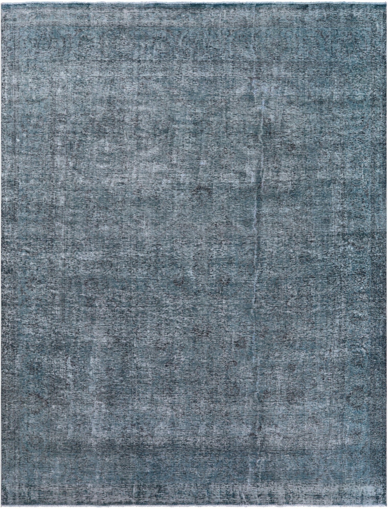 Green Persian Overdyed Hand Knotted Wool Rug - 9' 9" X 12' 8" - Golden Nile