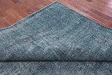 Green Persian Overdyed Hand Knotted Wool Rug - 9' 9" X 12' 8" - Golden Nile