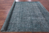 Green Persian Overdyed Hand Knotted Wool Rug - 9' 9" X 12' 8" - Golden Nile