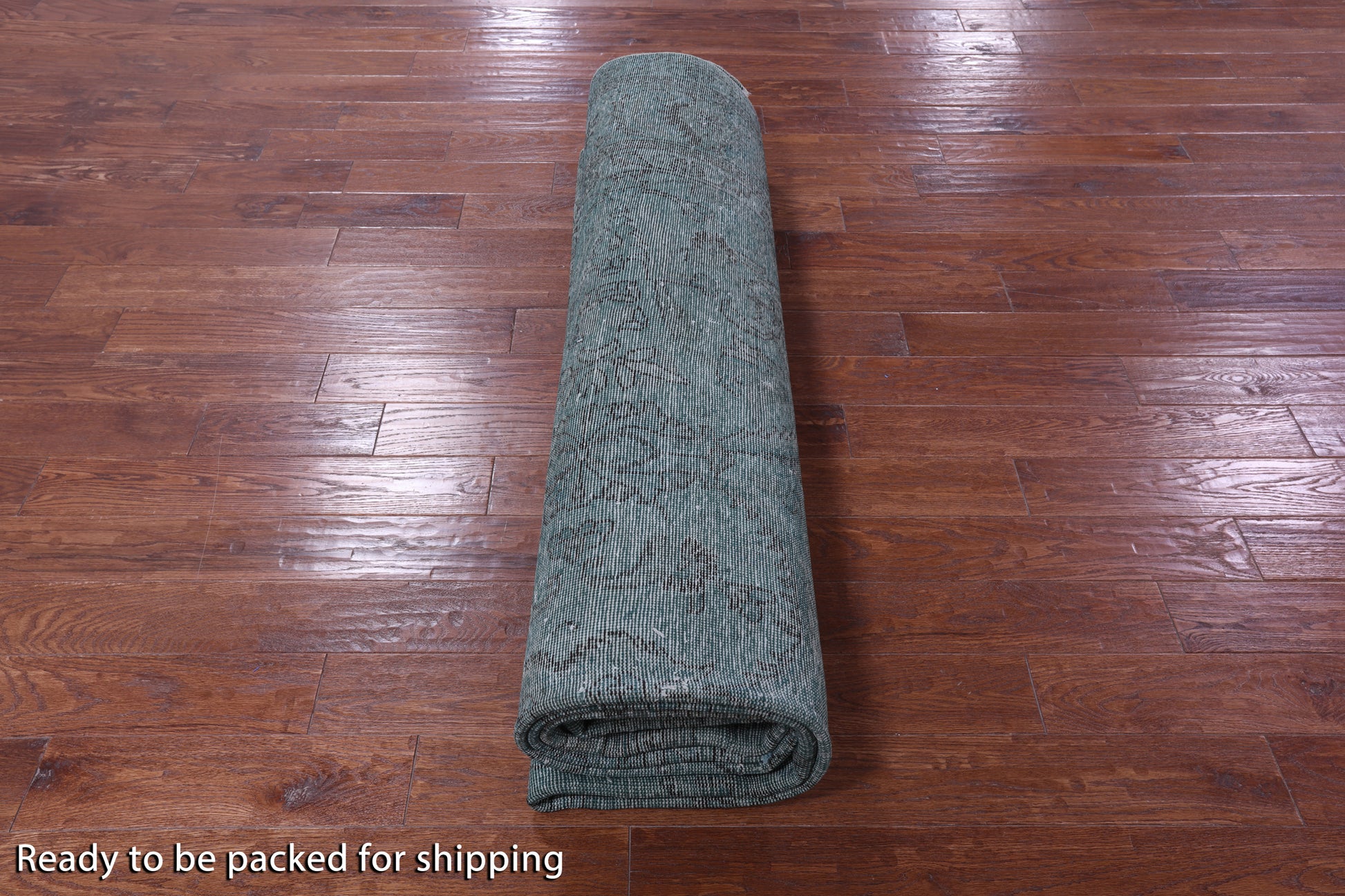 Green Persian Overdyed Hand Knotted Wool Rug - 9' 9" X 12' 8" - Golden Nile