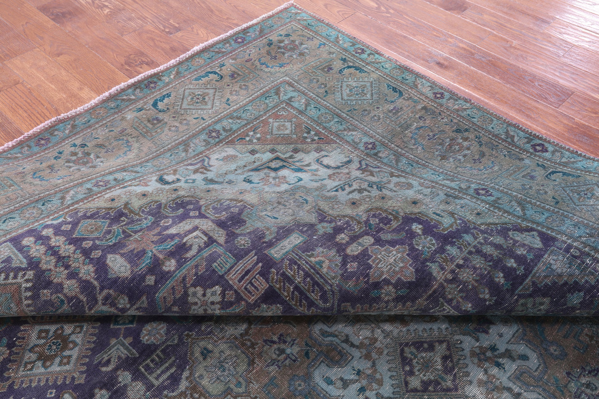 Persian Overdyed Hand Knotted Wool Rug - 9' 7" X 12' 5" - Golden Nile