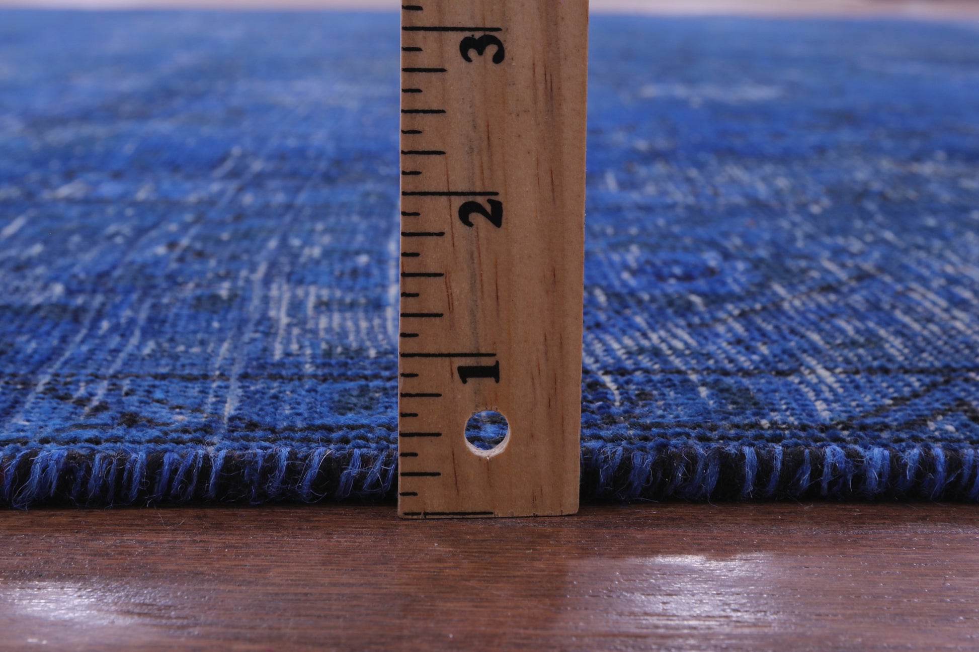 Blue Persian Overdyed Hand Knotted Wool Rug - 8' 4" X 11' 3" - Golden Nile