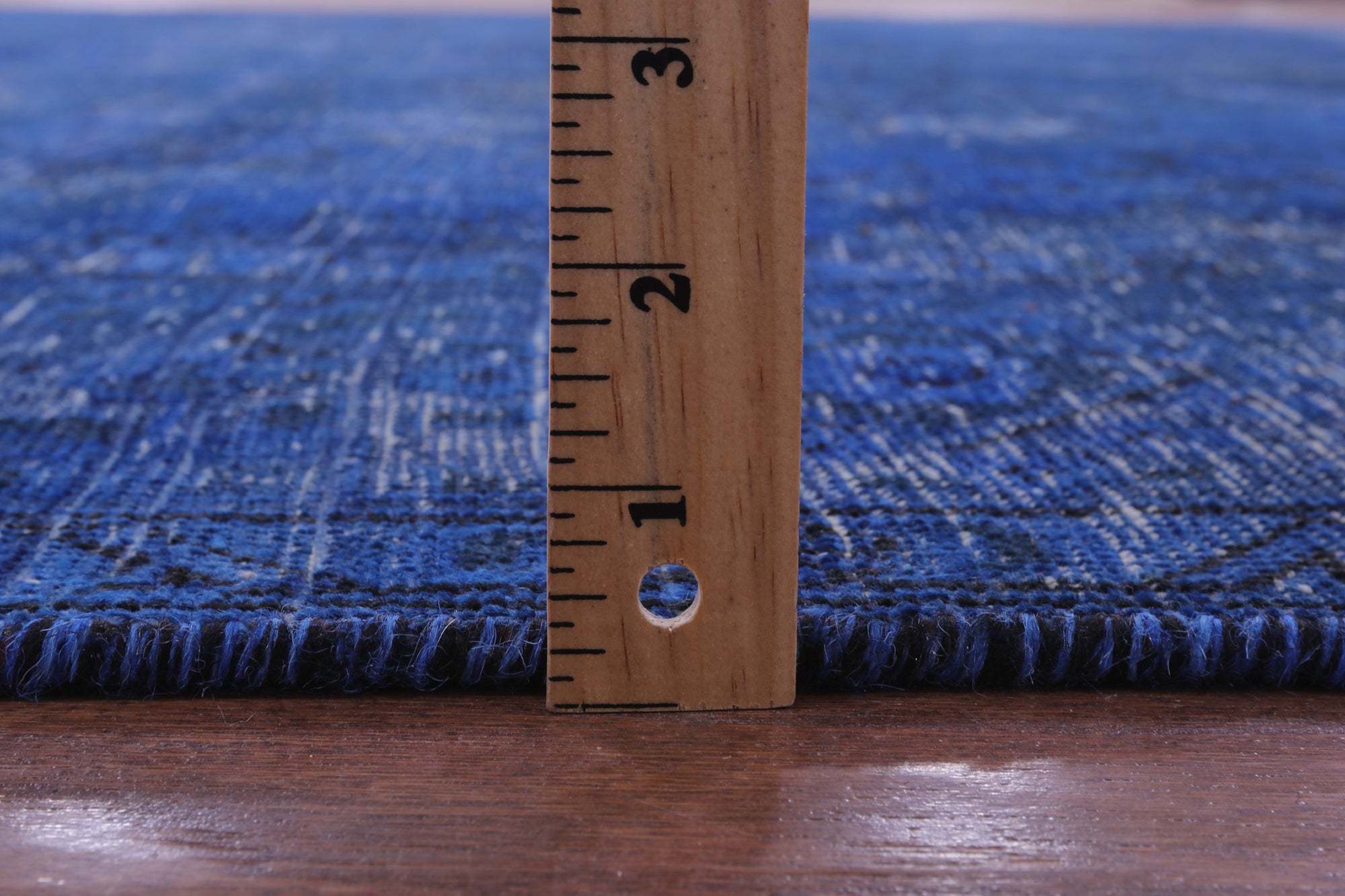 Blue Persian Overdyed Hand Knotted Wool Rug - 8' 4" X 11' 3" - Golden Nile