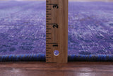Purple Persian Overdyed Hand Knotted Wool Rug - 8' 5" X 11' 8" - Golden Nile