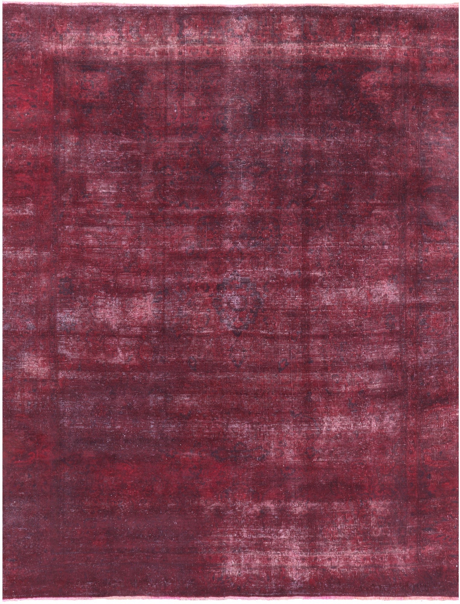 Persian Overdyed Hand Knotted Wool Rug - 8' 5" X 11' 2" - Golden Nile