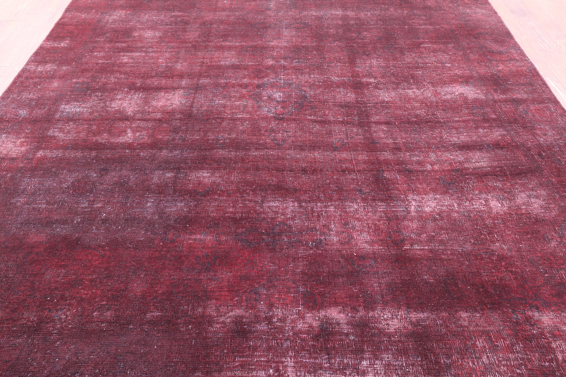 Persian Overdyed Hand Knotted Wool Rug - 8' 5" X 11' 2" - Golden Nile