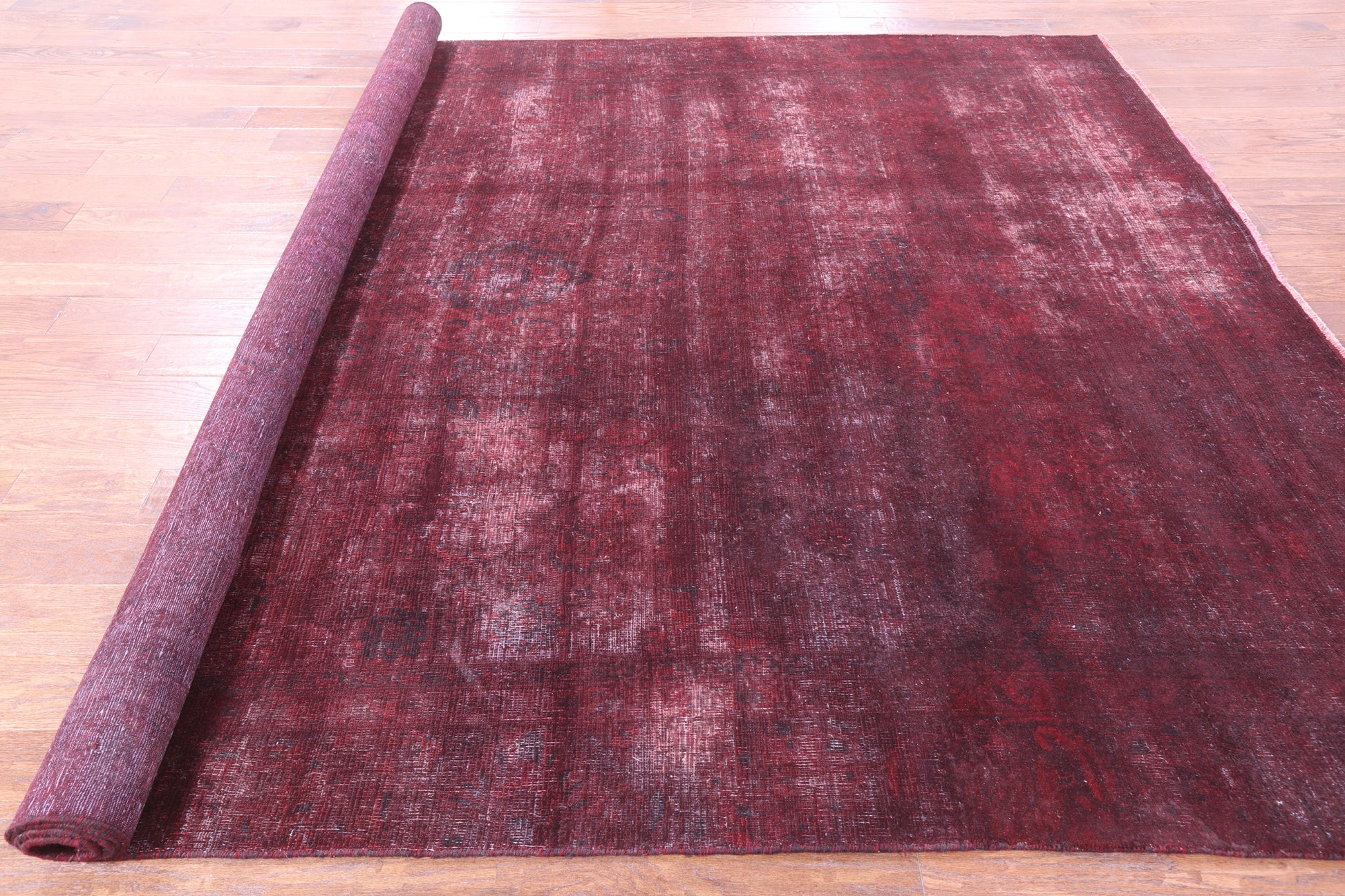 Persian Overdyed Hand Knotted Wool Rug - 8' 5" X 11' 2" - Golden Nile