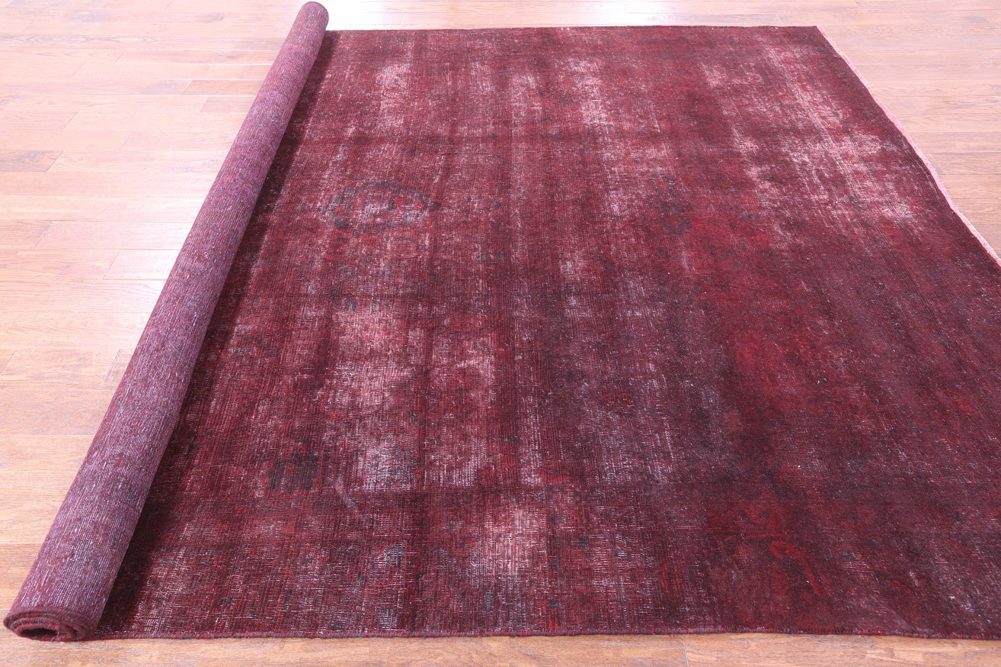 Persian Overdyed Hand Knotted Wool Rug - 8' 5" X 11' 2" - Golden Nile