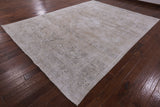 Persian Vintage White Wash Hand Knotted Wool Area Rug - 9' 5" X 12' 6" - Golden Nile