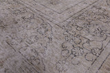Persian Vintage White Wash Hand Knotted Wool Area Rug - 9' 5" X 12' 6" - Golden Nile