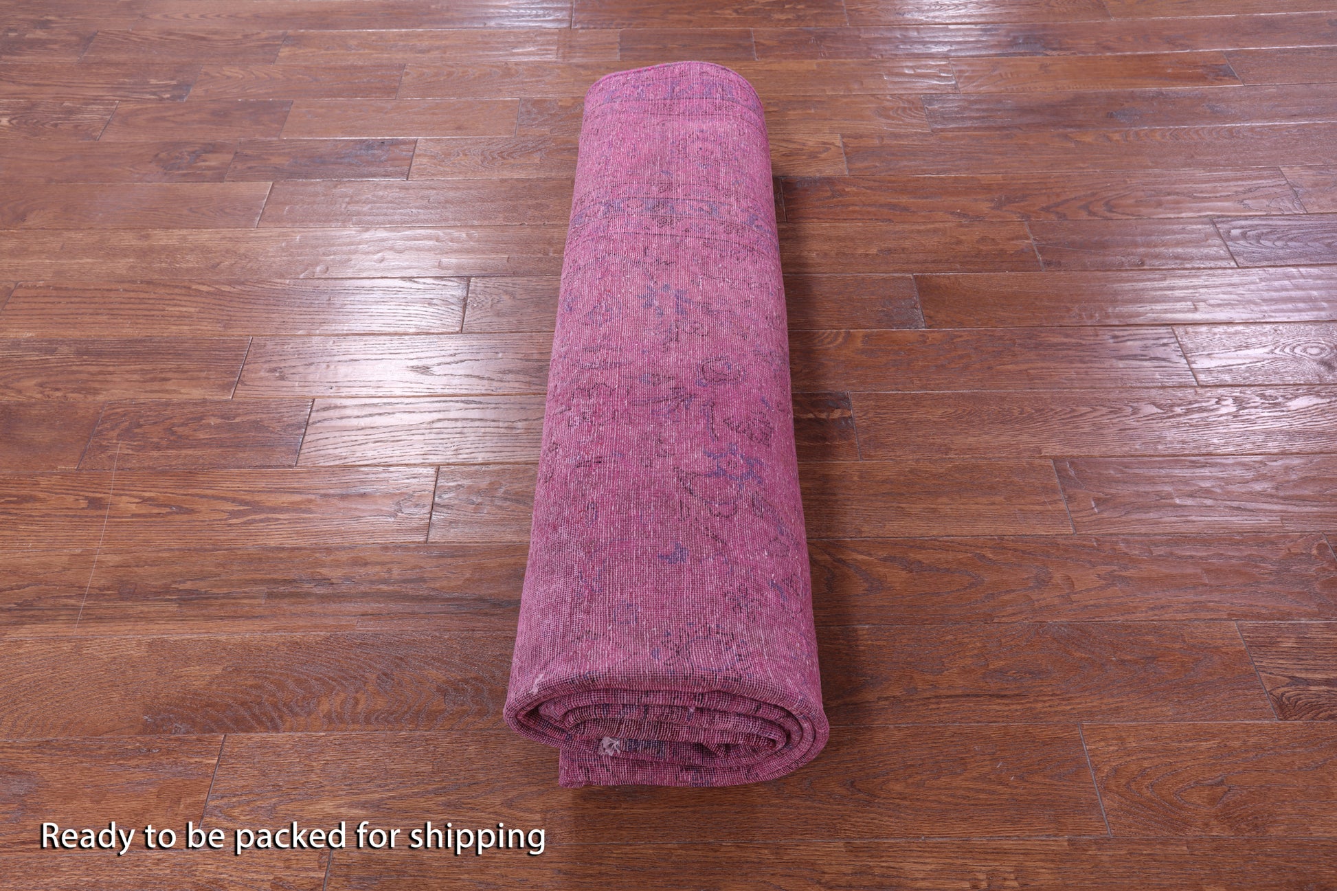 Pink Persian Overdyed Hand Knotted Wool Rug - 7' 8" X 11' 8" - Golden Nile