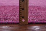Pink Persian Overdyed Hand Knotted Wool Rug - 7' 8" X 11' 8" - Golden Nile