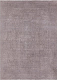 Ivory Persian Vintage White Wash Hand Knotted Wool Rug - 7' 10" X 10' 10" - Golden Nile