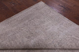 Ivory Persian Vintage White Wash Hand Knotted Wool Rug - 7' 10" X 10' 10" - Golden Nile