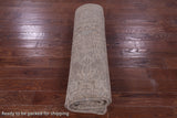 Ivory Persian Vintage White Wash Hand Knotted Wool Rug - 7' 10" X 10' 10" - Golden Nile