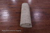 Ivory Persian Vintage White Wash Hand Knotted Wool Rug - 7' 1" X 10' 5" - Golden Nile
