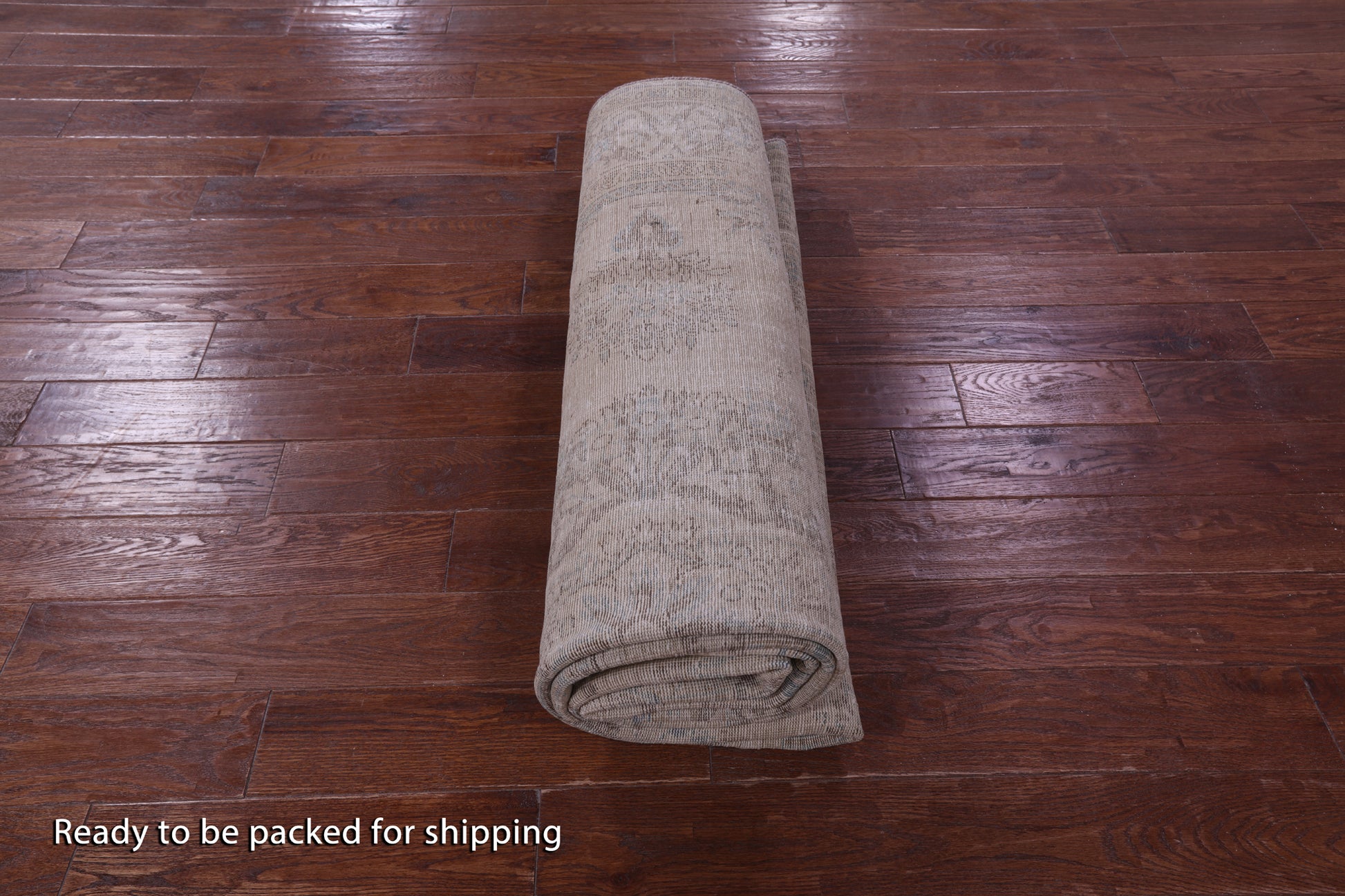 Ivory Persian Vintage White Wash Hand Knotted Wool Rug - 7' 1" X 10' 5" - Golden Nile