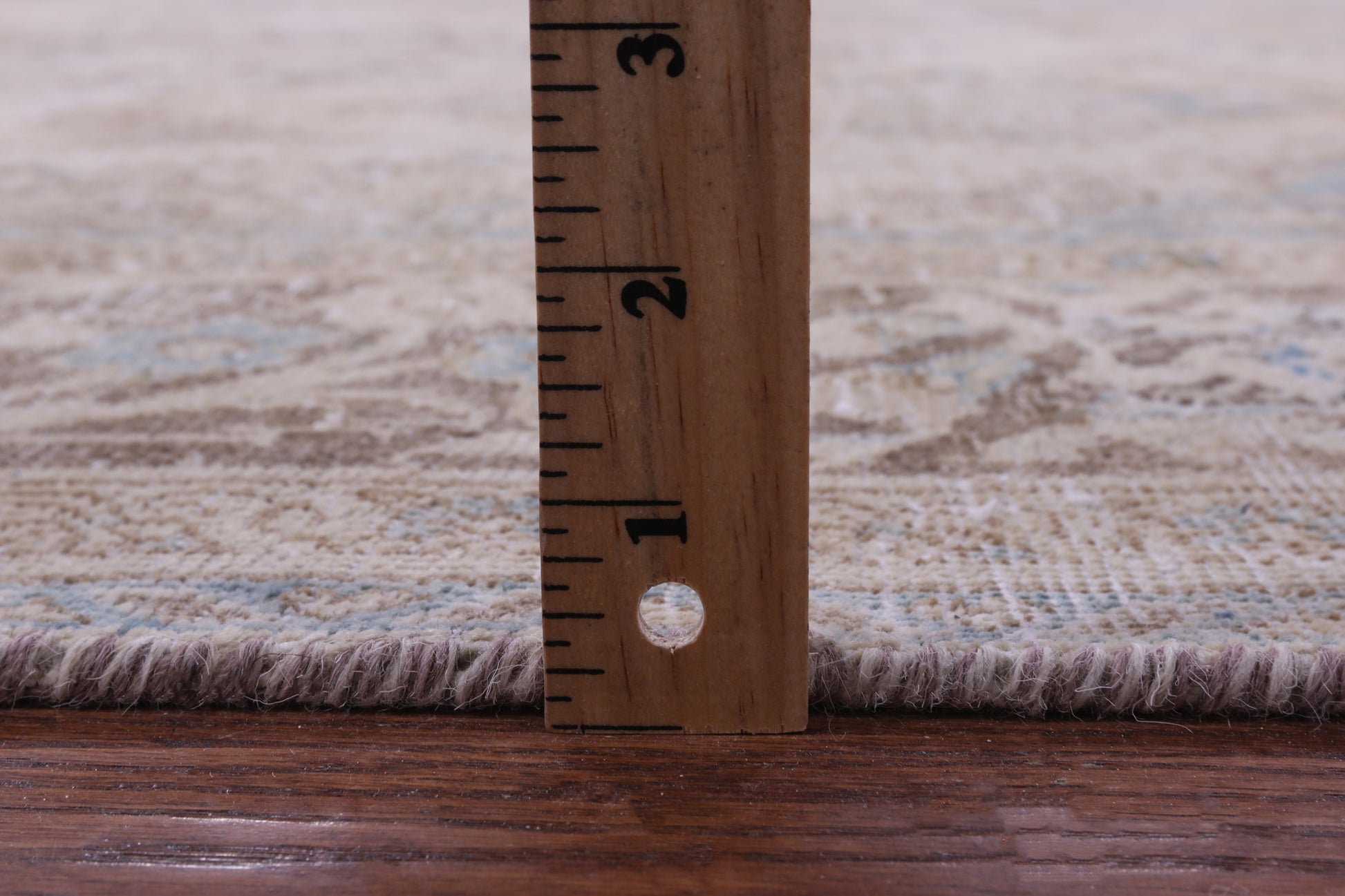 Ivory Persian Vintage White Wash Hand Knotted Wool Rug - 7' 1" X 10' 5" - Golden Nile