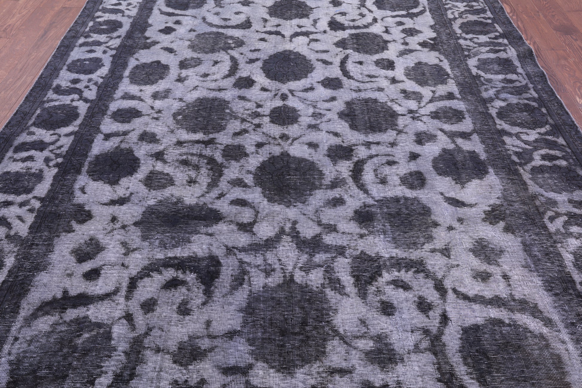 Persian Overdyed Hand Knotted Wool Rug - 7' 10" X 10' 10" - Golden Nile
